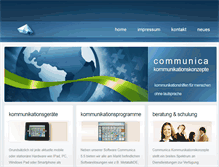 Tablet Screenshot of communica-kommunikationskonzepte.de